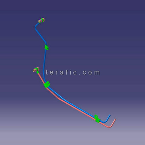 لوله های فلزی خنک کننده گیربکس ام وی ام MVM X33 AT